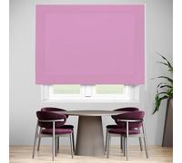 Blindecor Ara | Estor enrollable translúcido liso - Morado, 80 x 175 cm (ancho por alto) | Tamaño de la Tela 77 x 170 cm | Estores para ventanas