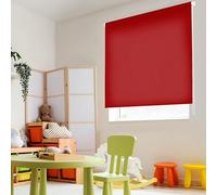 Blindecor Ara | Estor enrollable translúcido liso - Rojo burdeos, 180 x 250 cm (ancho por alto) | Tamaño de la Tela 177 x 245 cm | Estores para ventanas
