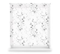 Blindecor Ara Grey Garden | Estor Enrollable Estampado con Tejido translúcido - 110 x 180 cm (Ancho por Alto) | Tamaño aproximado de la Tela 107 x 175 cm | Estores para Ventanas