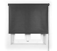 Blindecor Ara Premium - Estor liso translúcido de mayor calidad. Antracita, 80x190 (ancho x largo). Tamaño de la tela 77x185 cm (ancho x largo) aprox