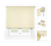 Blindecor Ara Premium | Estor liso translúcido de mayor calidad - Beige, 160 x 190 cm (Ancho por Alto). Tamaño de la Tela 157 x 185 cm . Estores para ventanas