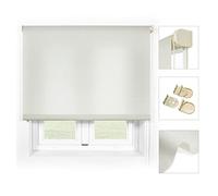 Blindecor Ara Premium | Estor liso translúcido de mayor calidad - Piedra, 120 x 190 cm (Ancho por Alto). Tamaño de la Tela 117 x 185 cm . Estores para ventanas