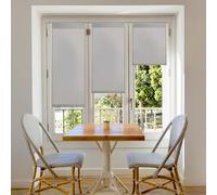 Blindecor Aure | Estor enrollable Easyfix translúcido liso - Gris plata, 37 x 180 cm (ancho por alto) | Tamaño de la Tela 34 x 175 cm | Estores sin herramientas para ventanas