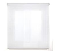 Blindecor Belmont estor enrollable tejido translúcido brillante - Blanco, 80 x 270 cm (Ancho por Alto). Tamaño de la Tela 77 x 265 cm. Estores para ventanas