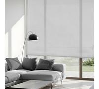 Blindecor Belmont estor enrollable tejido translúcido brillante - Gris plata, 130 x 270 cm (Ancho por Alto). Tamaño de la Tela 127 x 265 cm. Estores para ventanas