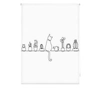 Blindecor Digital Cocina | Estor Enrollable Translúcido con Estampado Impresión Digital | Modelo Cat | 130 x 180 cm (Ancho por Alto) Tamaño de la Tela 127 x 175 cm | Estores para Ventanas