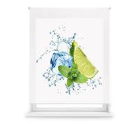 Blindecor Digital Cocina | Estor Enrollable Translúcido con Estampado Impresión Digital | Modelo WaterLime | 130 x 180 cm (Ancho por Alto) Tamaño de la Tela 127 x 175 cm | Estores para Ventanas