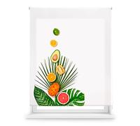 Blindecor Digital Cocina | Estor Enrollable Translúcido con Estampado Impresión Digital | TropicalFruit | 130 x 180 cm (Ancho por Alto) Tamaño de la Tela 127 x 175 cm | Estores para Ventanas
