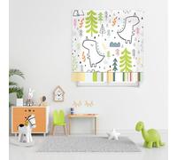 Blindecor Digital | Estor Enrollable Translúcido con Estampado Impresión Digital | Modelo Trex Baby | 140 x 180 cm (Ancho por Alto) Tamaño de la Tela 137 x 175 cm | Estores para Ventanas