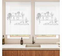 Blindecor Digital | Estor Enrollable Translúcido Estampado |Familia Cocina| Modelo C-ESTANTERIA | 130 x 180 cm (Ancho por Alto) Tamaño de la Tela 126 x 175 cm | Estores para Ventanas