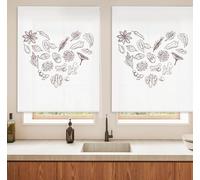 Blindecor Digital | Estor Enrollable Translúcido Estampado |Familia Cocina| Modelo C-HEARTSPICE | 110 x 180 cm (Ancho por Alto) Tamaño de la Tela 106 x 175 cm | Estores para Ventanas