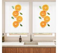 Blindecor Digital | Estor Enrollable Translúcido Estampado |Familia Cocina| Modelo C-Oranges | 130 x 180 cm (Ancho por Alto) Tamaño de la Tela 126 x 175 cm | Estores para Ventanas