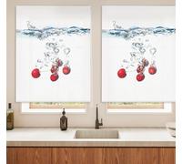 Blindecor Digital | Estor Enrollable Translúcido Estampado |Familia Cocina| Modelo C-WATERCHERRY | 170 x 180 cm (Ancho por Alto) Tamaño de la Tela 166 x 175 cm | Estores para Ventanas