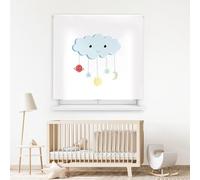 Blindecor Digital | Estor Enrollable Translúcido Estampado |Familia Infantil| Modelo F-Nube Colgante | 130 x 180 cm (Ancho por Alto) Tamaño de la Tela 126 x 175 cm | Estores para Ventanas