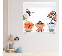 Blindecor Digital | Estor Enrollable Translúcido Estampado |Familia Infantil| Modelo F-Pirate Animal | 150 x 180 cm (Ancho por Alto) Tamaño de la Tela 146 x 175 cm | Estores para Ventanas