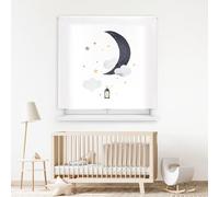 Blindecor Digital | Estor Enrollable Translúcido Estampado |Familia Infantil| Modelo F-SUEÑO DE UNA Noche | 130 x 180 cm (Ancho por Alto) Tamaño de la Tela 126 x 175 cm | Estores para Ventanas