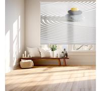 Blindecor Digital | Estor Enrollable Translúcido Estampado |Familia Zen| Modelo F-MINERALSAND | 150 x 180 cm (Ancho por Alto) Tamaño de la Tela 146 x 175 cm | Estores para Ventanas