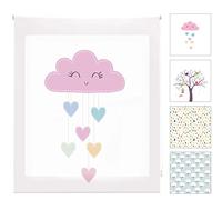 Blindecor Digital Infantil | Estor Enrollable Translúcido con Estampado Impresión Digital | Modelo Cloudsheart | 90 x 180 cm (ancho por alto) Tamaño de la Tela 87 x 175 cm | Estores para Ventanas