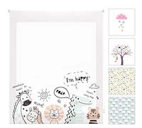 Blindecor Digital Infantil | Estor Enrollable Translúcido con Estampado Impresión Digital | Modelo Zoocool | 90 x 180 cm (ancho por alto) Tamaño de la Tela 87 x 175 cm | Estores para Ventanas