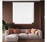 Blindecor Draco Estor enrollable opaco liso - Blanco roto, 100 x 230 cm (Ancho por Alto). Tamaño de la Tela 97 x 225 cm. Estores térmicos blackout