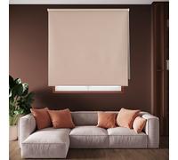 Blindecor Draco Estor Enrollable Opaco Liso - Marrón Claro, 80 x 175 cm (Ancho por Alto). Tamaño de la Tela 77 x 170 cm. Estores térmicos Blackout