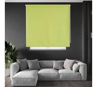 Blindecor Draco Estor enrollable opaco liso - Verde pistacho, 100 x 230 cm (Ancho por Alto). Tamaño de la Tela 97 x 225 cm. Estores térmicos blackout