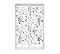 Blindecor Duo Relax | Pack 2 Estores Enrollables Opacos Sin Taladrar Easy Fix Impresión Digital | Modelo Dragonfly | 55 x 150 cm (ancho por alto) Tamaño de la Tela 52 x 145 cm