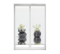 Blindecor Duo Relax | Pack 2 Estores Enrollables Translúcidos Sin Taladrar Easy Fix Impresión Digital | Modelo Orquídea | 50 x 150 cm (ancho por alto) Tamaño de la Tela 47 x 145 cm