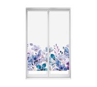 Blindecor Duo Relax | Pack 2 Estores Enrollables Translúcidos Sin Taladrar Easy Fix Impresión Digital | Modelo Violet Garden | 50 x 150 cm (ancho por alto) Tamaño de la Tela 47 x 145 cm