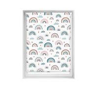 Blindecor Easy estores sin taladrar estampados - Estor translúcido estampado digital, Arcoiris azul, 110 x 150 cm (Ancho por alto). Tamaño de la tela 107 x 145cm