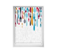 Blindecor Easy estores sin taladrar Estampados - Estor translúcido Estampado Digital, Cubiertos, 100 x 150 cm (Ancho por Alto). Tamaño de la Tela 97 x 145cm