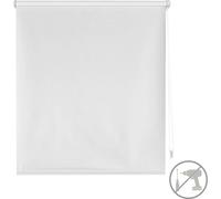 Blindecor Zeus Estor enrollable Easyfix opaco liso - Gris plata, 37 x 180 cm (Ancho por Alto). Tamaño de la Tela 34 x 175 cm. Estores sin herramientas blackout