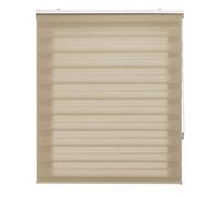 Blindecor | Estor Enrollable Noche y Día a Medida | Doble Capa | Color Beige | 95 x 250 cm (Ancho por Alto) Tamaño de la Tela 87 x 245 cm | Estores para Ventana