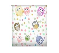 Blindecor Estor Enrollable translucido Estampado Digital Baby, Poliéster, Buhos, 150X180