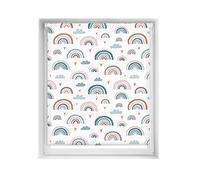 Blindecor Estor Estampado Easyfix Relax, Arcoiris Azul, 130 x 150 cm