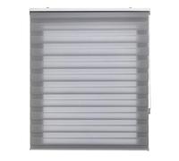 Blindecor estores enrollables a Medida Noche y día - Color Gris, Estor de 75 x 250 cm (Ancho x Alto). Tamaño de la Tela 72 x 245 cm. Estores Noche y día