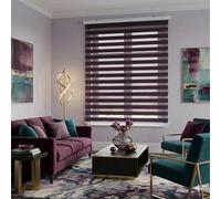 BLINDECOR | Estores Enrollables Noche y Día | Galería Metálica | Fácil Instalación a Pared y Techo | Modelo Vela | Violeta| Medida Estor 160 x 180 cm | Tamaño de la tela 157 x 175 cm