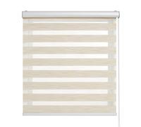 BLINDECOR | Estores Enrollables Premium Noche y Día | Galería Metálica | Fácil Instalación a Pared y Techo | Modelo Luxury Premium | Color Lino | Medidas 80x250 cm