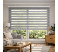 BLINDECOR | Estores Enrollables Noche y Día | Galería Metálica | Fácil Instalación a Pared y Techo | Modelo Vela | Gris plata| Medida Estor 100 x 180 cm | Tamaño de la tela 97 x 175 cm