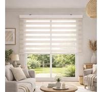 Blindecor Vela estor enrollable noche y día premium con galería | Lino, estor de 160 x 180 cm (ancho x alto) | Tamaño de la tela 157 x 175 cm | Estor noche y día elegante