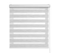 BLINDECOR | Estores Enrollables Noche y Día | Galería Metálica | Fácil Instalación a Pared y Techo | Modelo Luxury Premium | Color Perla | Medidas 80x250 cm | Tamaño de la Tela 77 x 245 cm