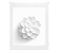 Blindecor Flores | Estor Enrollable Translúcido con Estampado Impresión Digital | Modelo Flower | 150 x 180 cm (ancho por alto) Tamaño de la Tela 147 x 175 cm | Estores para Ventanas