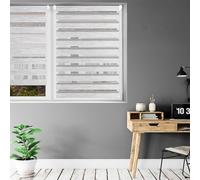 Blindecor Indus Luxury Sin Herramientas | Estor Perla 42 x 180 cm Noche y Día Sin Taladrar | Tamaño de la Tela 39 x 175 cm | Estor Ventana abatible