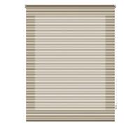 Blindecor Iris | Estor Enrollable Traslúcido Rayado | Visón | 80x180 cm (Ancho x Alto) | Tamaño de la Tela 77x175 (Ancho x Alto)