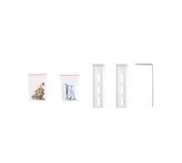 Blindecor Kit 3 escuadras 10 cm color blanco para instalación de estores