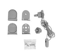 Blindecor | Kit de Mecanismo para Cortinas Enrollables | Compatible con Tubos de 38 mm - Gris | Caja mecanismos de sustitución Completo