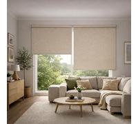 Blindecor Lino estor enrollable opaco textura lino - estor blackout 120 x 230 cm (ancho x largo). Tamaño de la tela 117 x 225 cm. Estor térmico lino