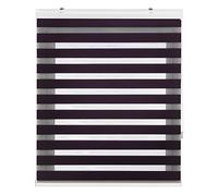 Blindecor Vela estor enrollable noche y día premium con galería | Violeta, estor de 160 x 180 cm (ancho x alto) | Tamaño de la tela 157 x 175 cm | Estor noche y día elegante