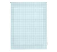 Blindecor Vichy | Estor Enrollable Translúcido | Tejido Cuadros Color Turquesa | 140 x 180 cm (ancho por alto) Tamaño de la Tela 137 x 175 cm | Estores para Ventanas