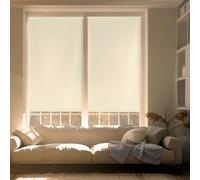 Blindecor Zeus Estor enrollable Easyfix opaco liso - Beige, 107 x 180 cm (Ancho por Alto). Tamaño de la Tela 104 x 175 cm. Estores sin herramientas blackout